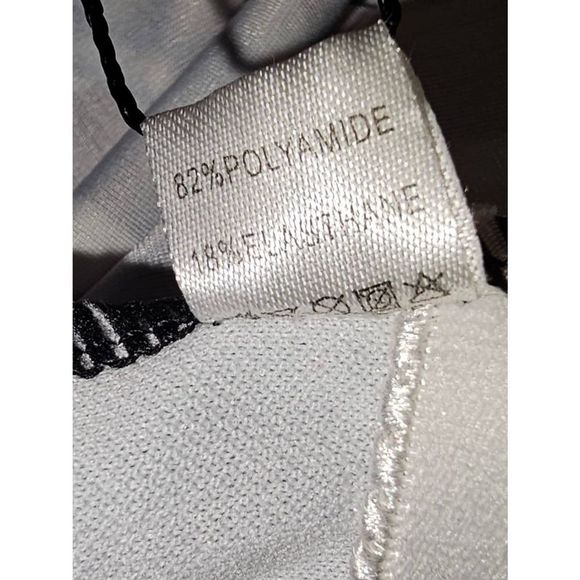 Women's RUFFLE NECK ONE PIECE SWIMWEAR M - Picture 7 of 8